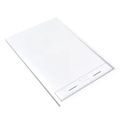 (White,1200*800mm) Modern Rectangle Shower Tray SMC Non-slip Shower Tray with Side Drain