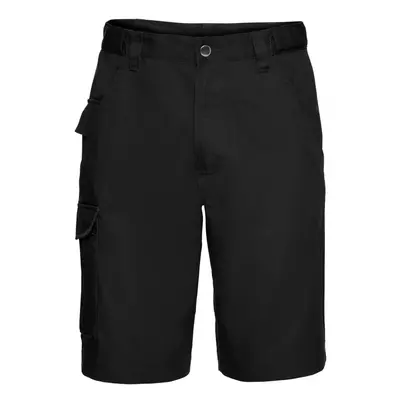 (38R, Black) Russell Mens Polycotton Twill Shorts