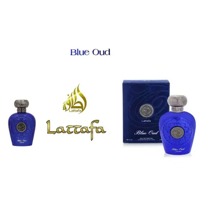 Blue Opulent Oud Musk By Lattafa 100Ml with a distinctive muskiness tone of Indian and Cambodian