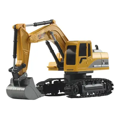 6CH RC Excavator Vehicle Models With Light Music Children Toy