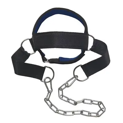 (With chain) Head Neck Power Training Body Strength Exercise Strap Adjustable Gym Fitness Weight