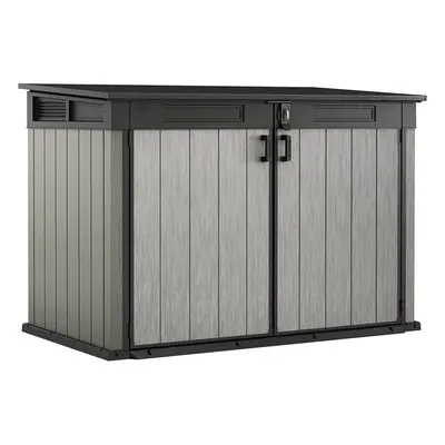 Keter Store It Out Grande Outdoor Plastic Garden Storage Shed, Grey and Black, x x cm