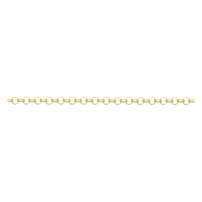 (16) Jewelco London Solid 9ct Yellow Gold Round D-Shape Micro Belcher 1.7mm Gauge Pendant Chain 