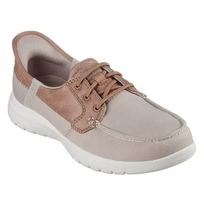 (4 UK, Taupe) Skechers Womens/Ladies On The Go Flex Palmilla Boat Shoes