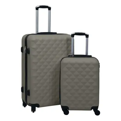 vidaXL 2x Hardcase Trolley Set Anthracite ABS Travel Luggage Bag Suitcase Set