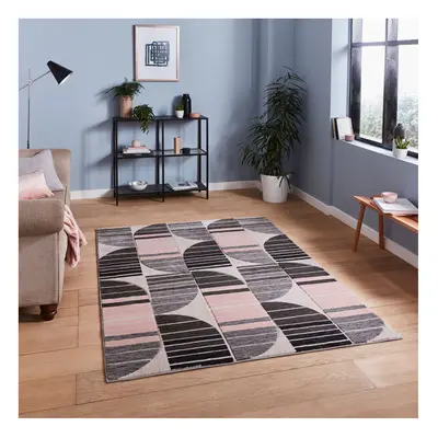 (Grey/Rose, x Cm) Think Rugs Pembroke HB33 Rug