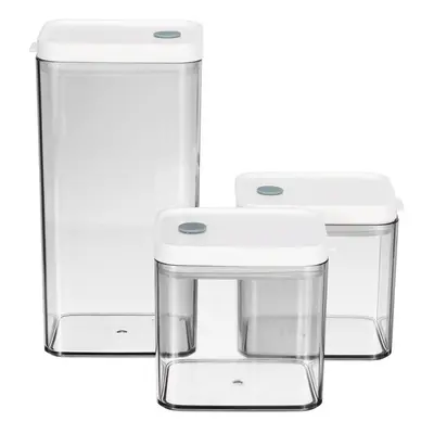 3PCS Dry Food Storage Container Stackable Special Airtight Lids Kitchen