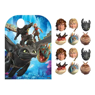 How to Train Your Dragon Party Pack with Cardboard Stand In and Masks