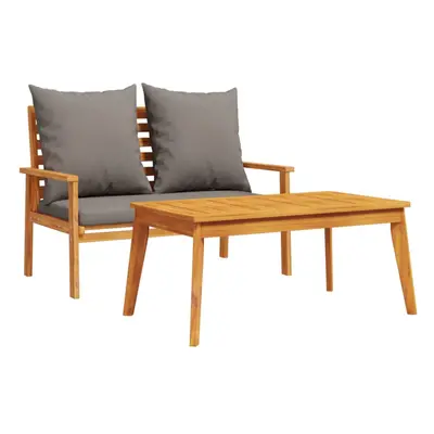 vidaXL Garden Set with Cushion Outdoor Lounge Set Table Solid Wood Acacia