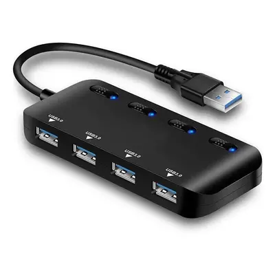 (USB Version) in USB 3.0 HUB High Speed 5Gbps USB 3.0 Splitter with Individual Switch Control fo