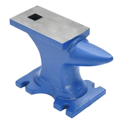 vidaXL Anvil Single Horn Anvil Work Blacksmith Tool Blue 10.9 kg Cast Iron