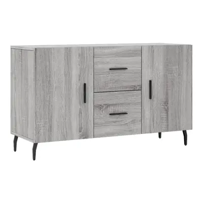 (grey sonoma) vidaXL Sideboard Storage Cabinet Side Cabinet Cupboard White Engineered Wood