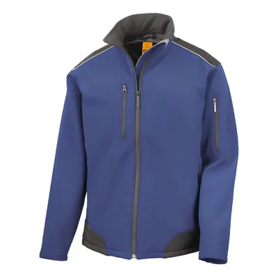 (XXL, Royal Blue/Black) Result Mens Work Guard Ripstop Soft Shell Jacket