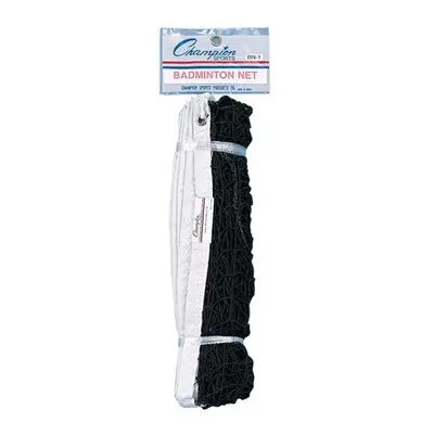 Champion Sports BN10 x 2.5 ft. 18-Ply Badminton Net, Black & White - 1.1 lbs