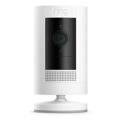 Ring Stick Up Cam Battery HD Security Camera with Two-Way Talk - White