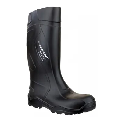 (12 UK Size, Black) Dunlop Purofort+ Full Safety Wellington Mens Safety Boots