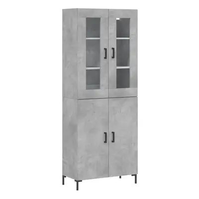 (concrete grey, doors) vidaXL Highboard Sideboard Tall Storage Cabinet Side Cabinet Engineered W