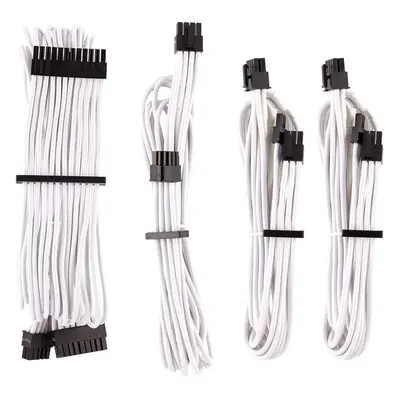 Corsair CP-8920217 Premium Individually Sleeved PSU Cables Starter Kit â Black, Year Warranty,