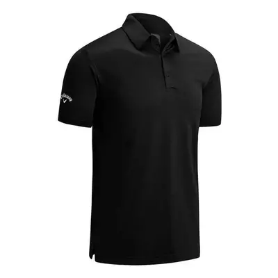 (Caviar) Callaway Golf Mens Swingtech Solid Stretch Golf Polo Shirt