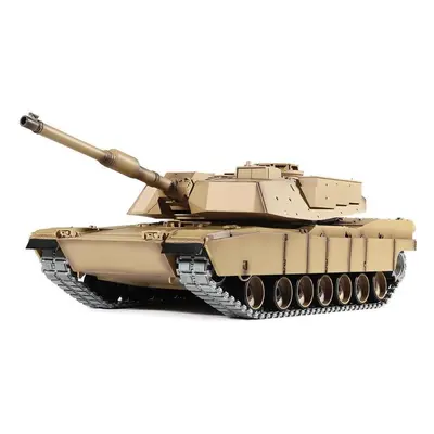 2.4G M1A2 Rc Car Battle Tank Metal Track with Sound Smoke Toy