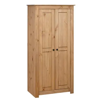 vidaXL Solid Pine Panama Range Wardrobe Bedroom Clothes Organiser Cabinet