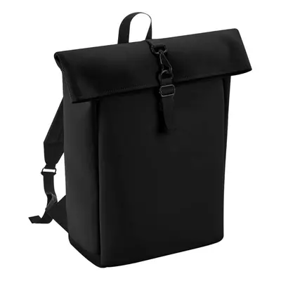 (One Size, Black) Bagbase Roll Top PU Backpack