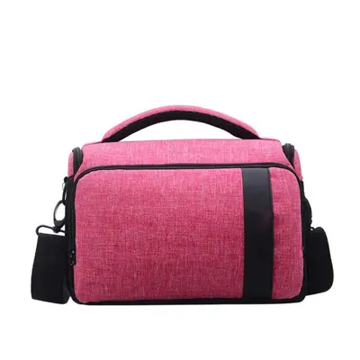 (Pink) Camera Bag SLR/DSLR Gadget Padding Shoulder Carrying