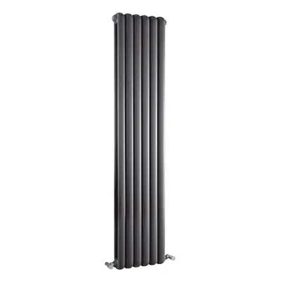 Vertical Double Panel Radiator - 1500mm x 383mm - BTU - Anthracite