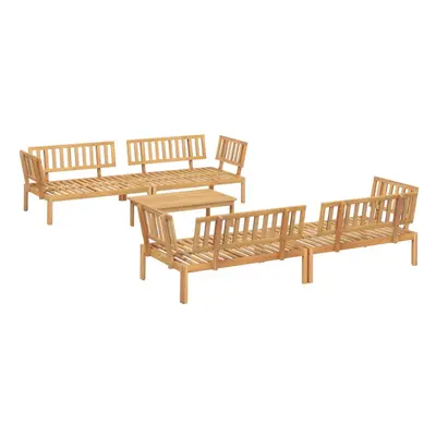 vidaXL Garden Pallet Sofa Set Piece Outdoor Pallet Sofa Solid Wood Acacia