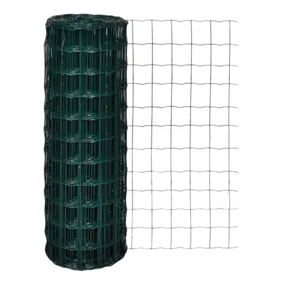 vidaXL Euro Fence Wire Mesh 25x1.7m with 100x100mm Mesh Steel Fencing Barrier