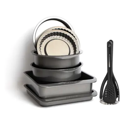 MasterClass Smart Space Stacking Non-Stick Cake Baking Set, Piece, Gift Boxed MasterClass Smart 