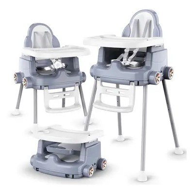 BellaBaby 5-in-1 High Chair, Convertible & Ultra Compact High Chair