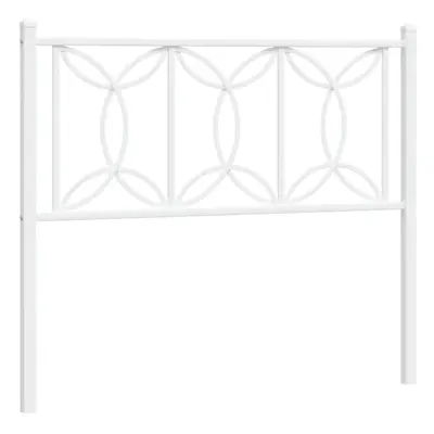 (white, cm) vidaXL Metal Headboard Bedroom Home Decor Bed Header Bed Headboard White cm