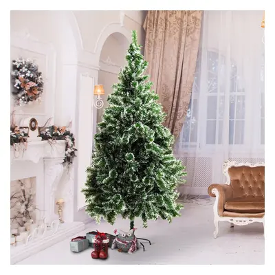 (7ft / 210cm) Homcom Christmas Tree Artificial Xmas with Metal Stand