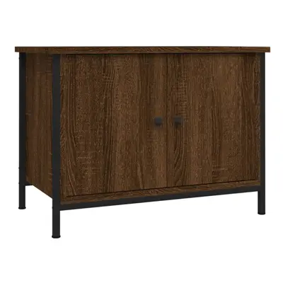 (brown oak, x x cm) vidaXL TV Cabinet TV Stand Sideboard Media Cabinet with Doors Engineered Woo