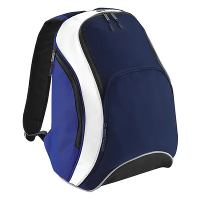 (One Size, French Navy/Bright Royal/White) Bagbase Teamwear Backpack / Rucksack (21 Litres) (Pac