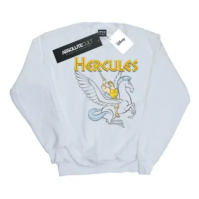 (3XL, White) Disney Mens Hercules With Pegasus Sweatshirt