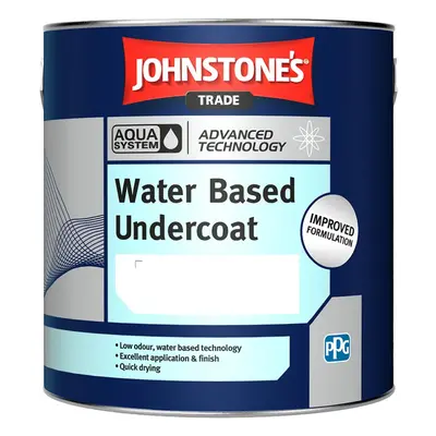 Johnstones Trade Aqua System Water Based Undercoat Paint 2.5l Dark Grey