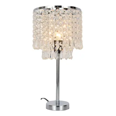 (AU Plug) 43cm Height Modern Crystal Bedside Light Room Table Desk Lamp Bedroom Hotel Restaurant