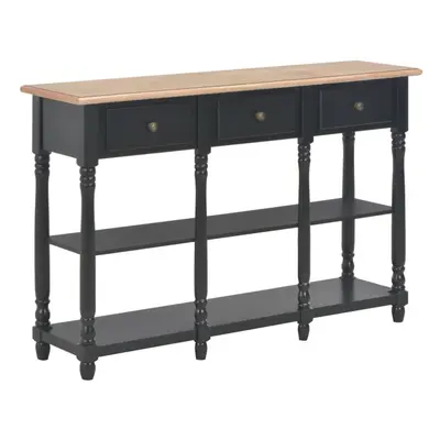 vidaXL Console Table Black 120cm MDF Sideboard Side Cabinet Telephone Stand