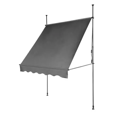 (Dark Grey, 200X120) EVRE Waterproof Awning/shade + adjustment handle