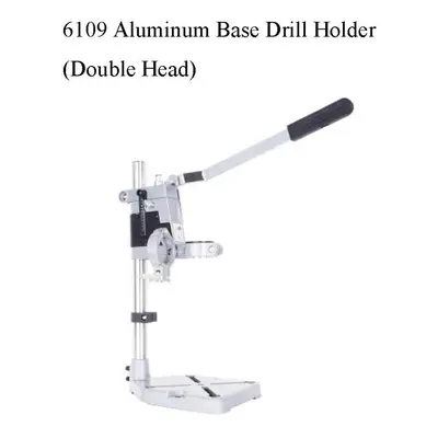 (Type C: Aluminum Base Drill Holder(double head)) Electric Drill Bracket 400mm Single/Double Hea