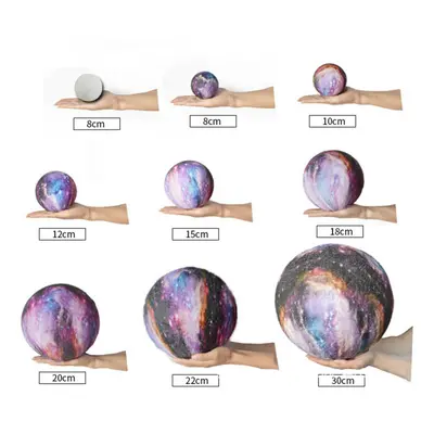 (20cm) 3D Magical Lunar Moon Lamp USB LED Night Light Touch Sensor Galaxy Sky Moonlight