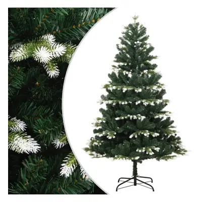 (210 cm) vidaXL Artificial Hinged Christmas Tree Christmas Decoration with Flocked Snow