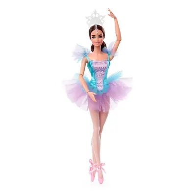 Barbie Signature Ballet Wishes Doll (Brunette, in), Posable, Wearing Ballerina Costume, Tutu, Po