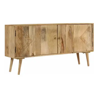 vidaXL Solid Mango Wood Sideboard Wooden Storage Console Cabinet Display Table