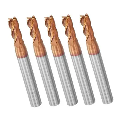 5pcs 5mm Flutes Tungsten Carbide End Mill Cutter HRC55 AlTiN Coating End Mill Cutter