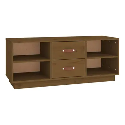 (Honey brown) vidaXL Solid Wood Pine TV Cabinet Wooden Media Cabinet TV Stand Multi Colours