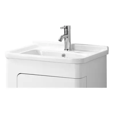 Premier Housewares Kitchen Sink White Bathroom Undersink Cabinet Ceramic Sink Storage Bathroom D