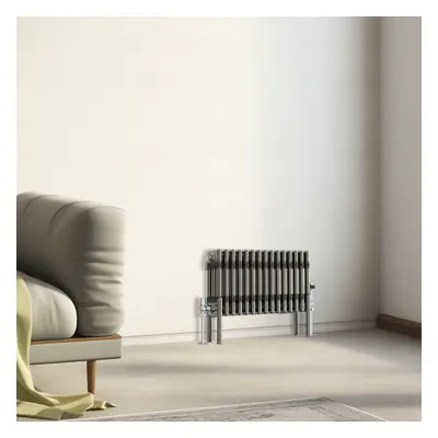 (300x697mm - Column) Traditional Cast Iron Style Radiator Raw Metal Central Heating Column